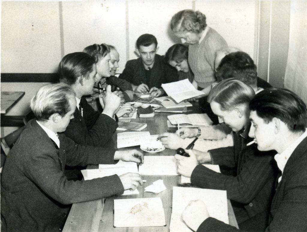 Studiekreds i DSU Nakskov 1951