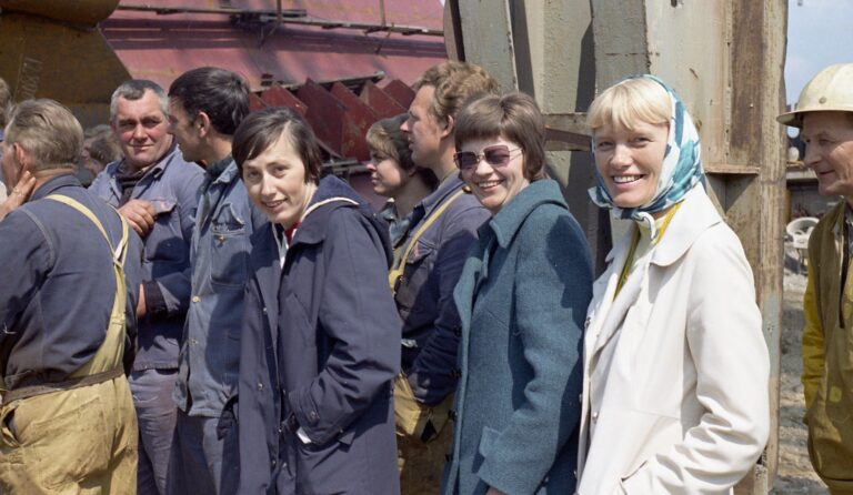 Kvindelige ansatte på Nakskov Skibsværft 1972